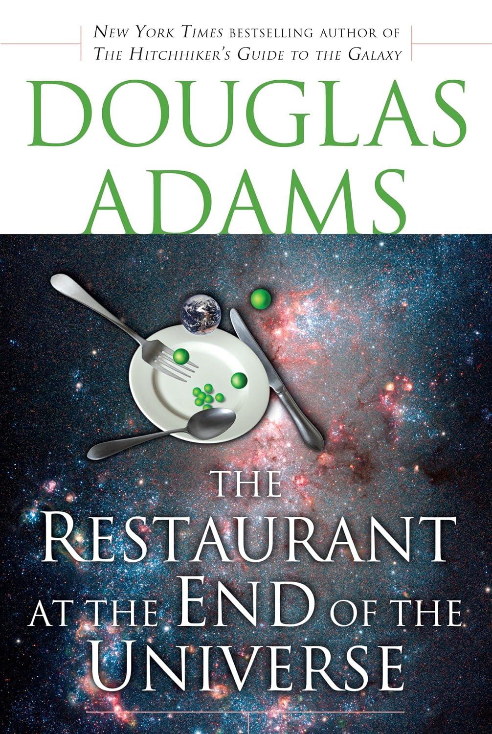 Cover of another edition of The Restaurant at the End of the Universe, by Douglas Adams