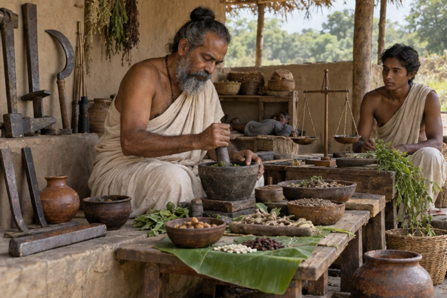 Reconstitution moderne de Monde matériel : techniques, sciences et soins, Inde du Nord, Ve-IVe siècles av. J.-C. pour Sutta Nipāta: recueil ancien de discours en vers sur Prokopton42.com