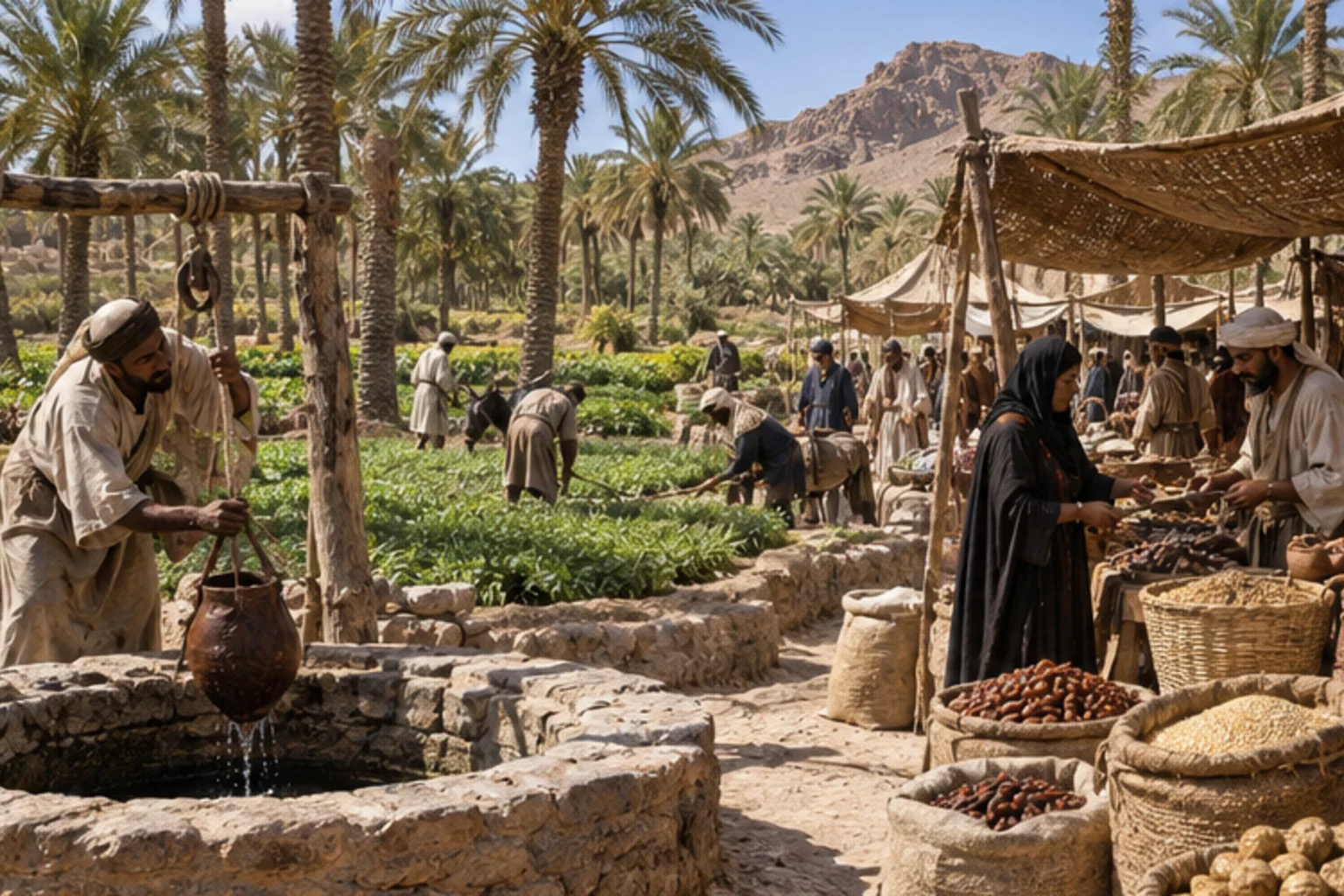 Modern reconstruction of Material world: agriculture and food, Western Arabia, 610-632 CE for The Qur’an on Prokopton42.com Modern reconstruction of Material world: agriculture and food, Western Arabia, 610-632 CE for The Qur’an on Prokopton42.com