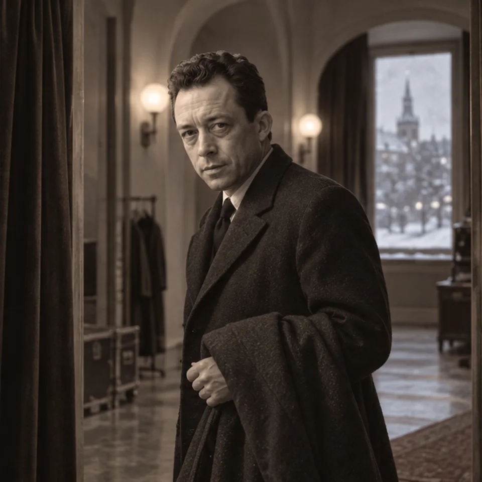 Before the Nobel ceremony · Albert Camus · Prokopton42.com