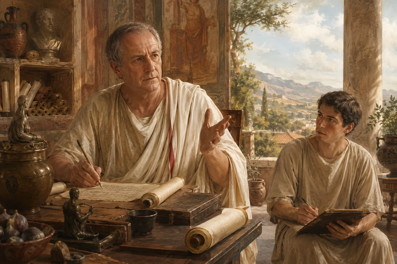 Dictating at Tusculum · Cicero · Prokopton42.com