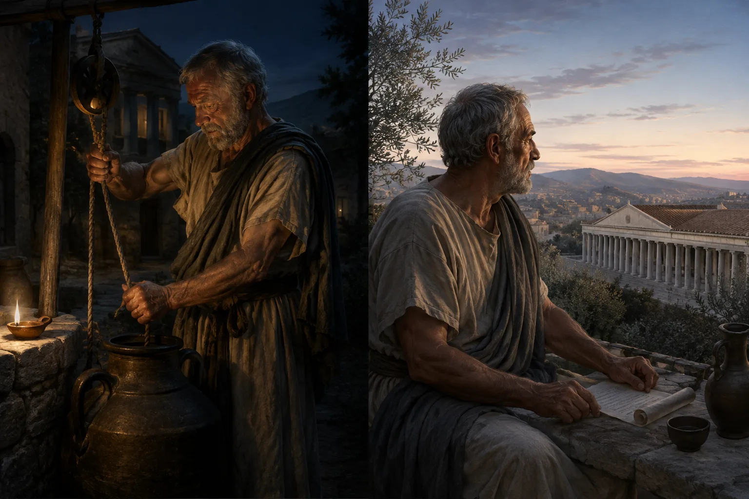 Work, then philosophy · Cleanthes · Prokopton42.com