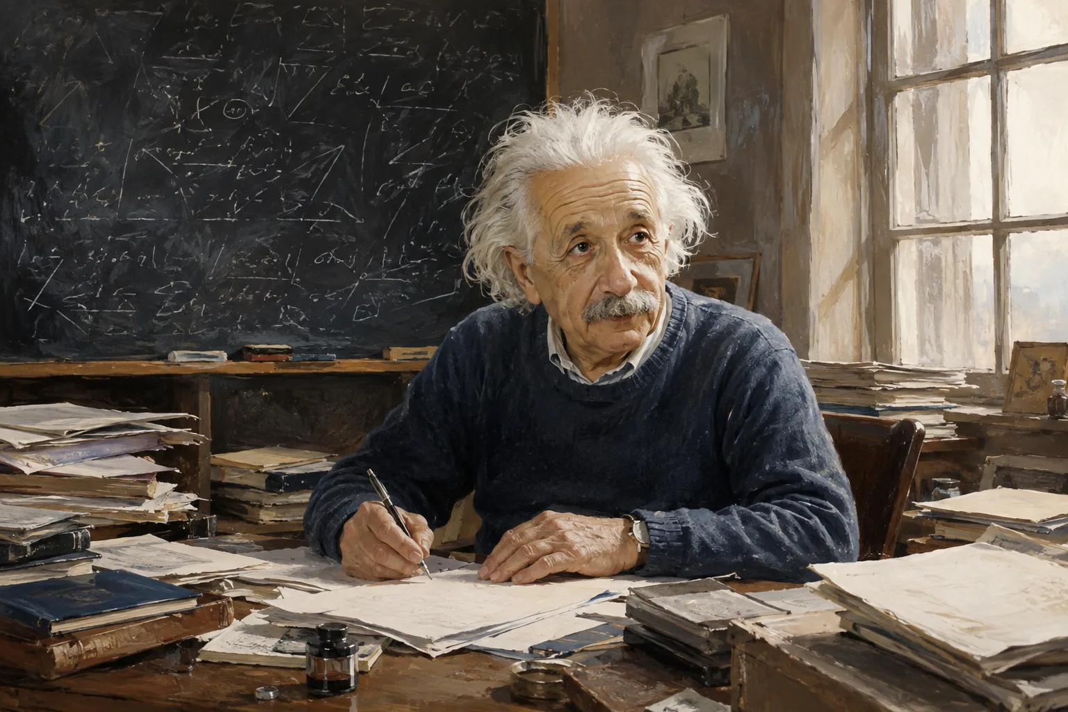 Working at Princeton · Albert Einstein · Prokopton42.com