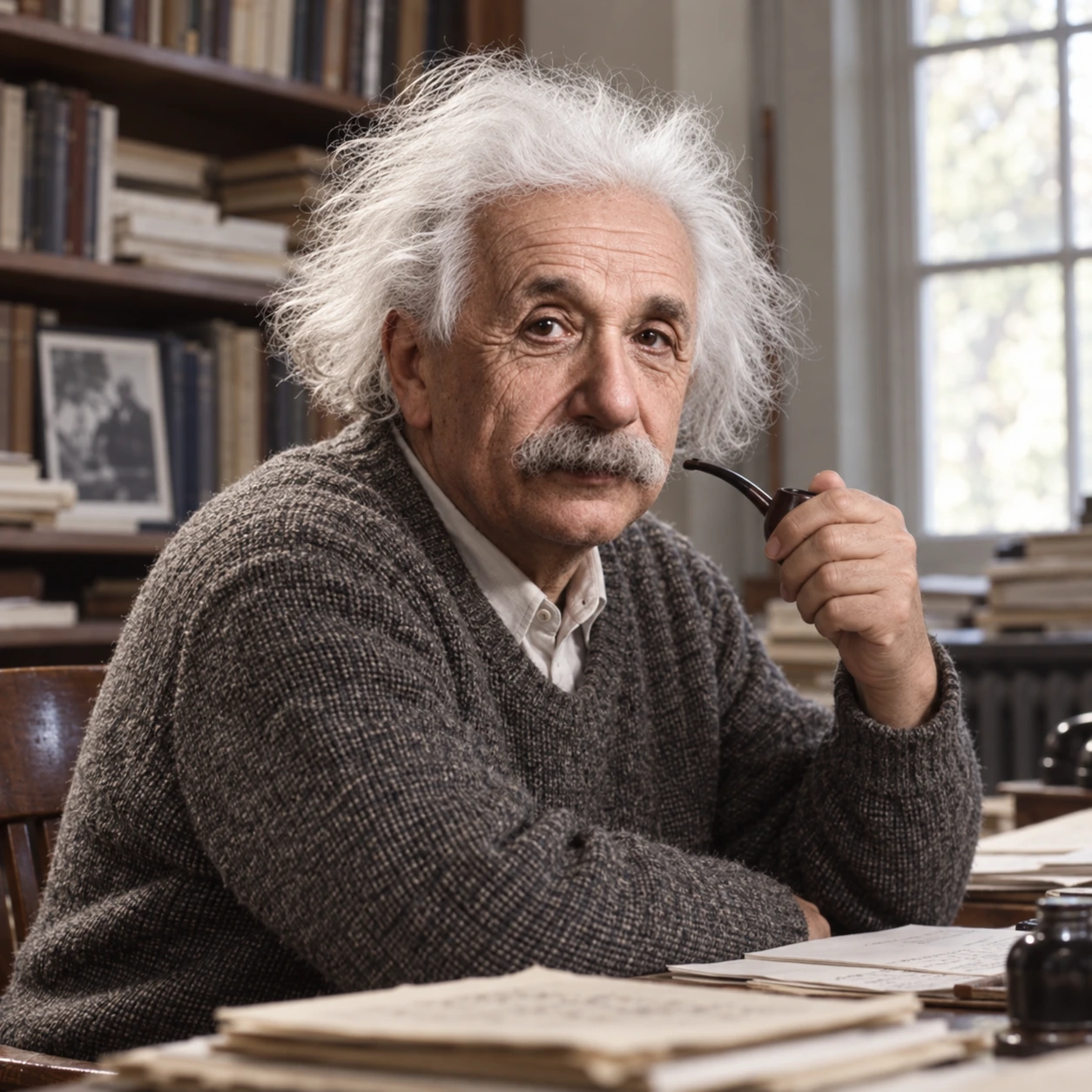 Second modern reconstruction of Albert Einstein on Prokopton42.com