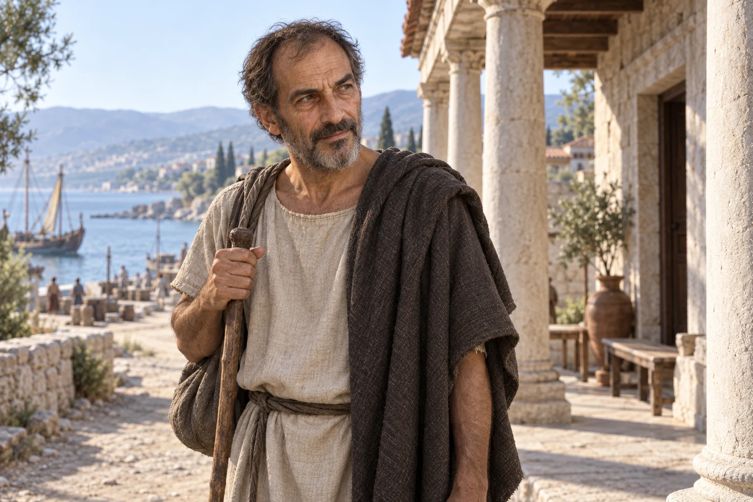 Modern reconstruction of Arrival at Nicopolis for Discourses of Epictetus, Recorded by Arrian on Prokopton42.com