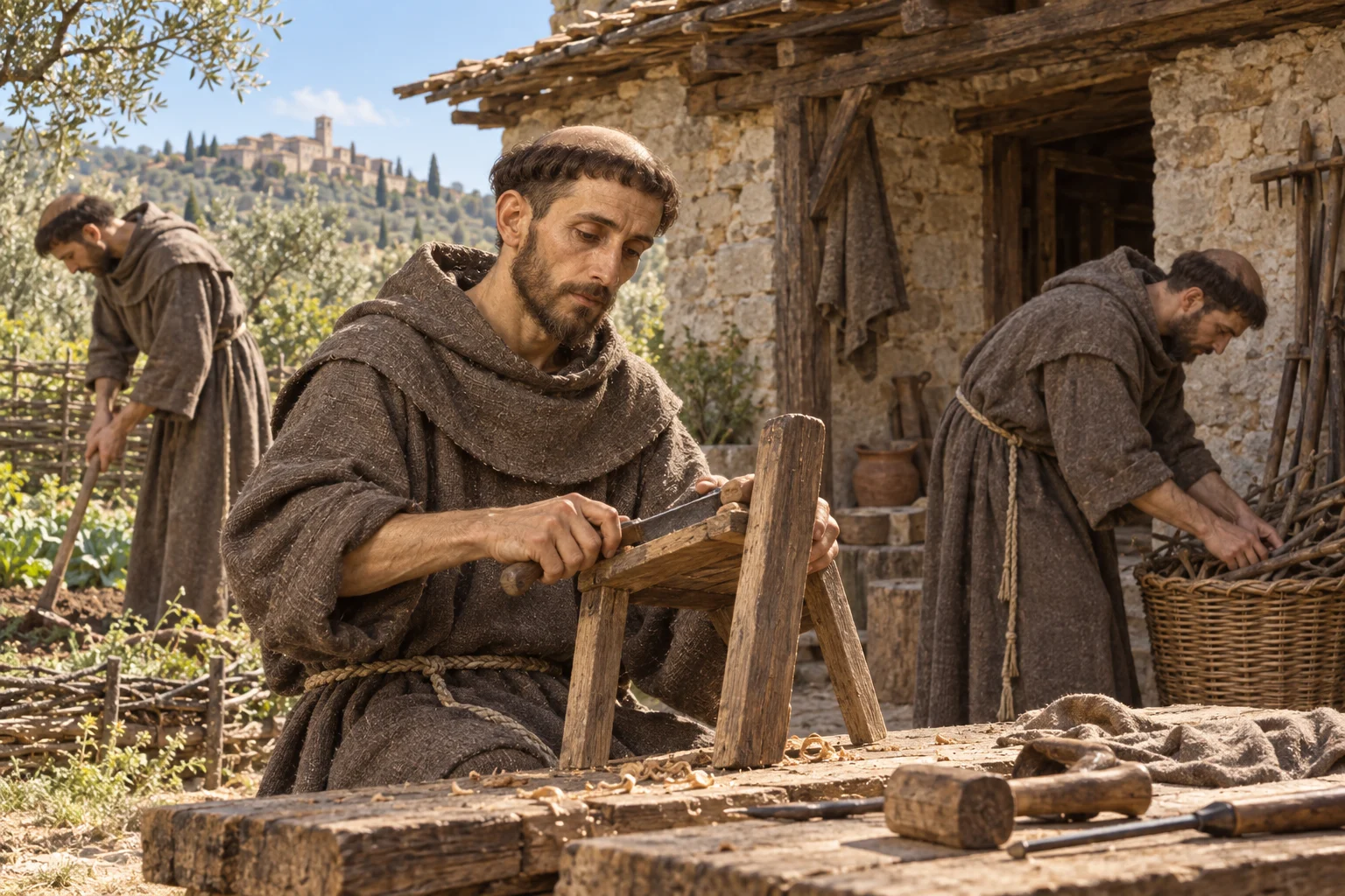 Honest manual work · Francis of Assisi · Prokopton42.com