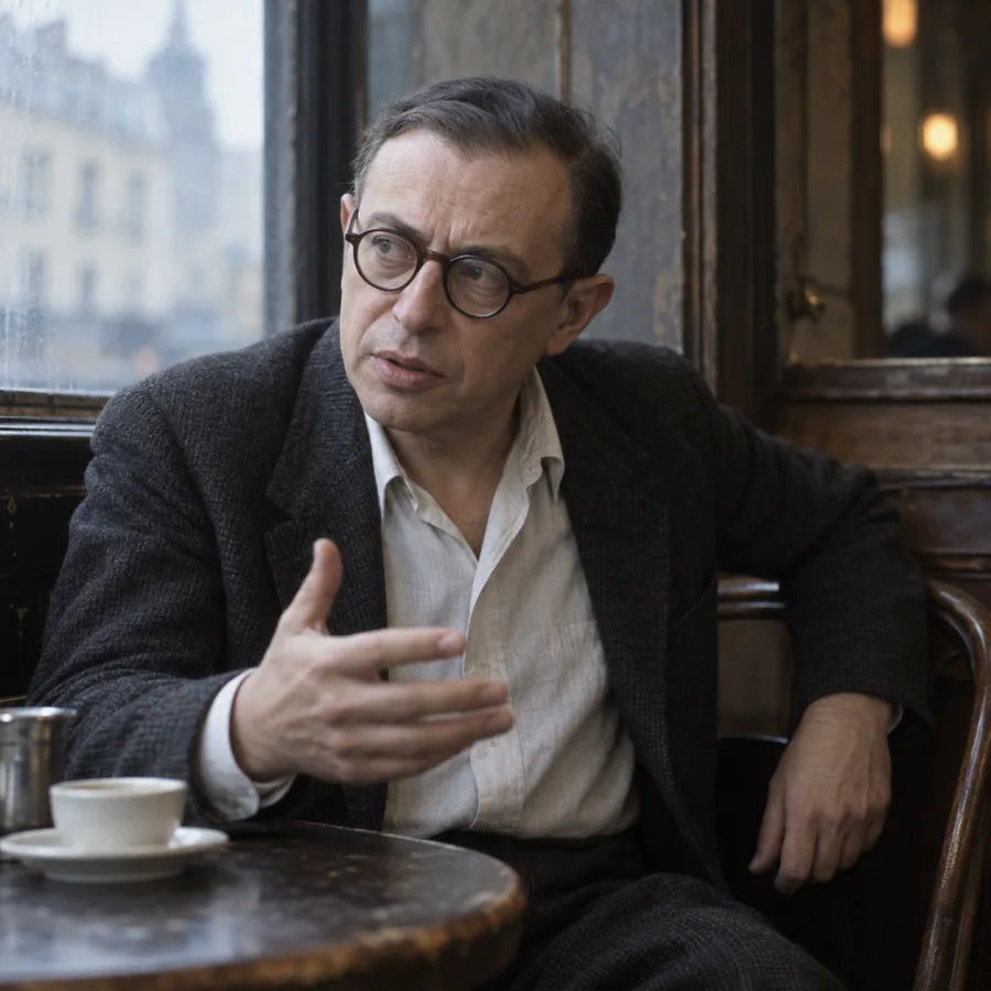 Second modern reconstruction of Jean-Paul Sartre on Prokopton42.com