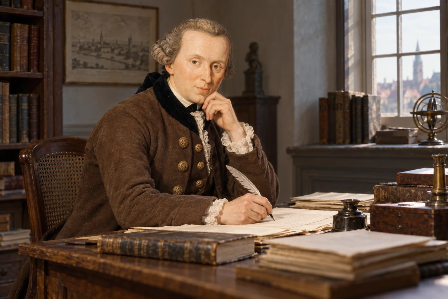 Working on the first Critique · Immanuel Kant · Prokopton42.com