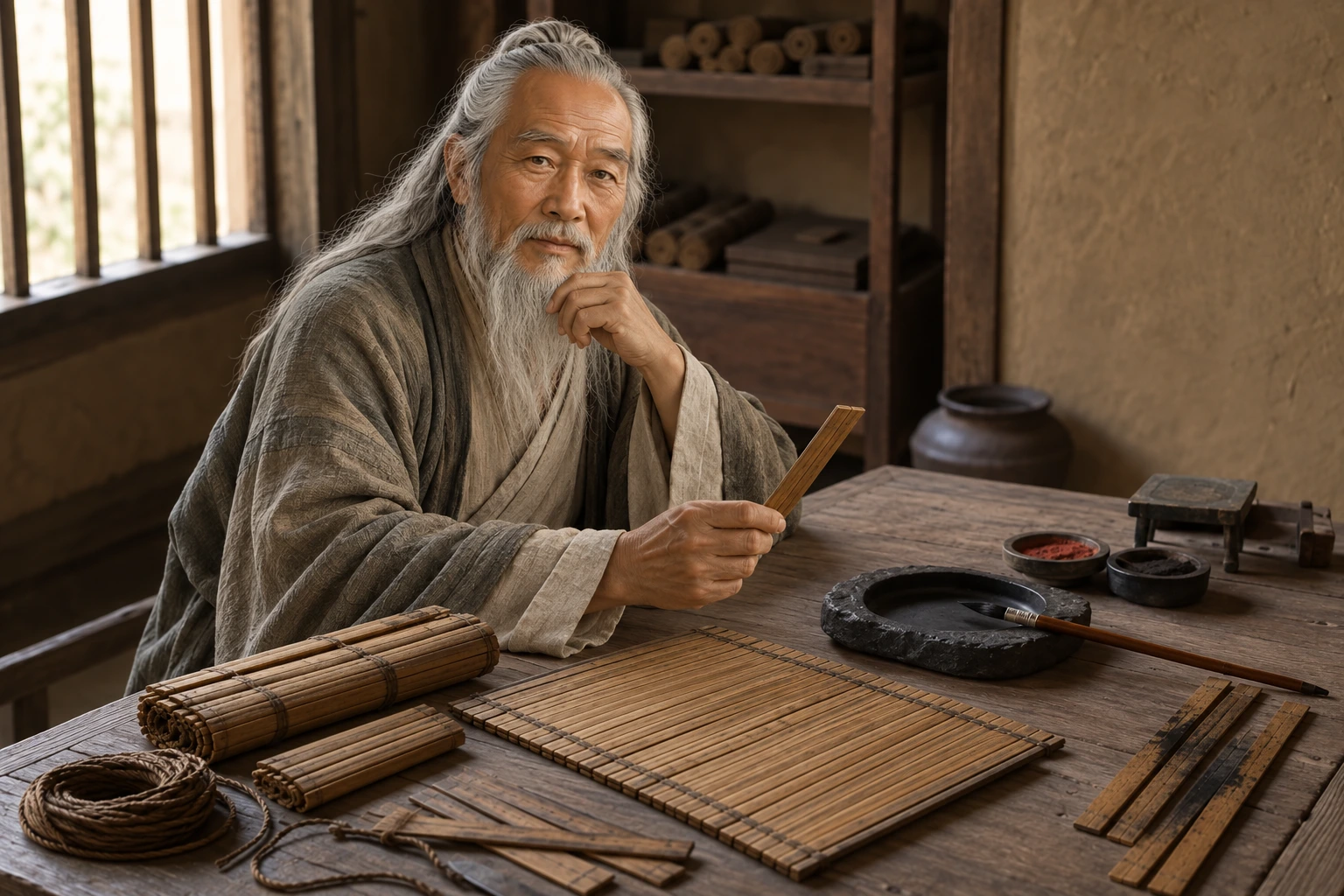 A saying takes form on bamboo · Laozi · Prokopton42.com