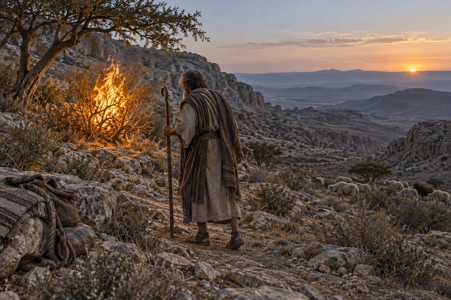 Modern reconstruction of The call in Midian for Judaism on Prokopton42.com