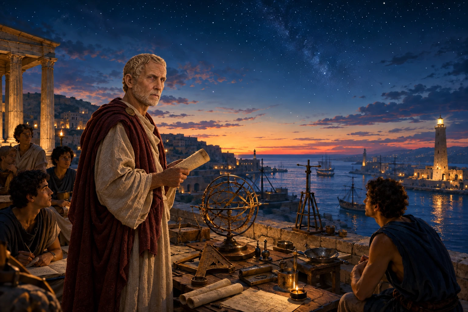 Measuring sea and sky at Rhodes · Posidonius · Prokopton42.com