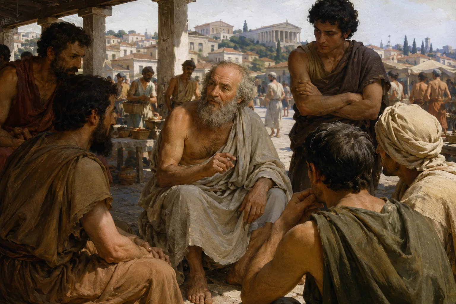 Questioning in the Agora · Socrates · Prokopton42.com