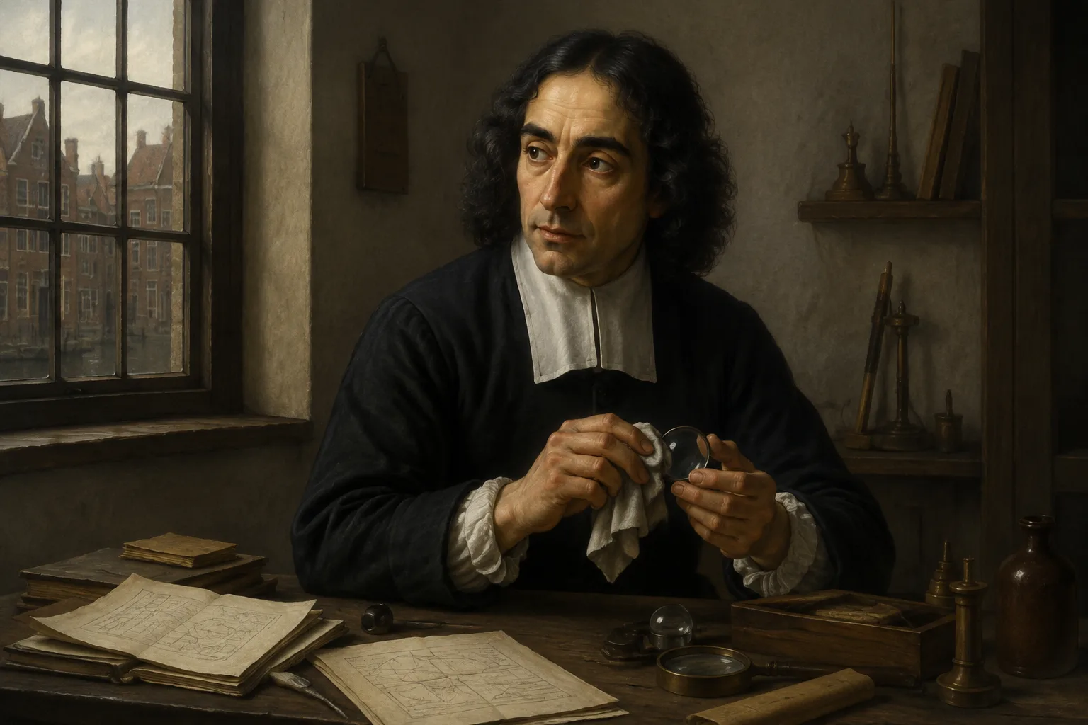 Lenses and propositions · Baruch Spinoza · Prokopton42.com
