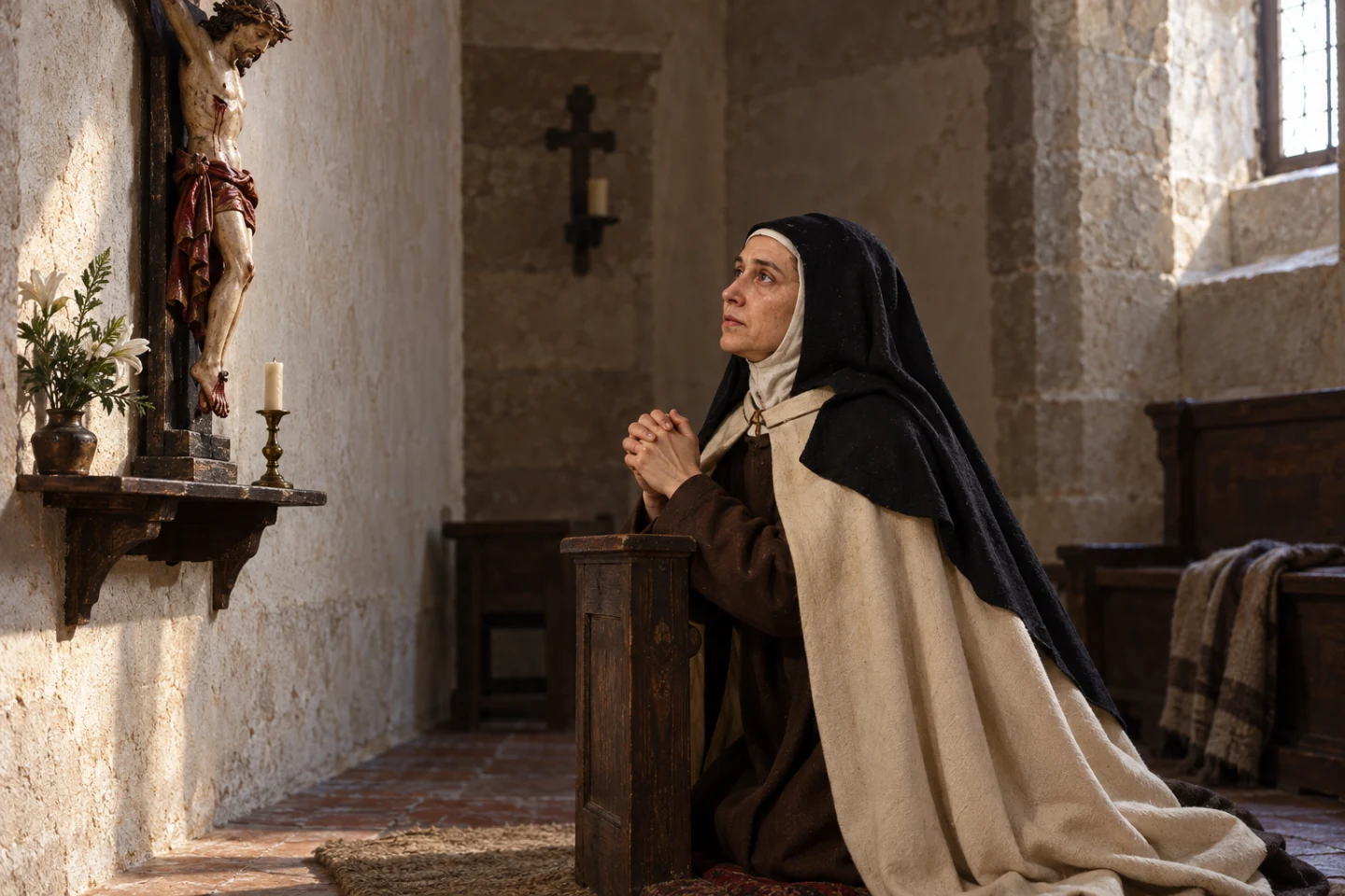 Before the wounded-Christ statue · Teresa of Ávila · Prokopton42.com