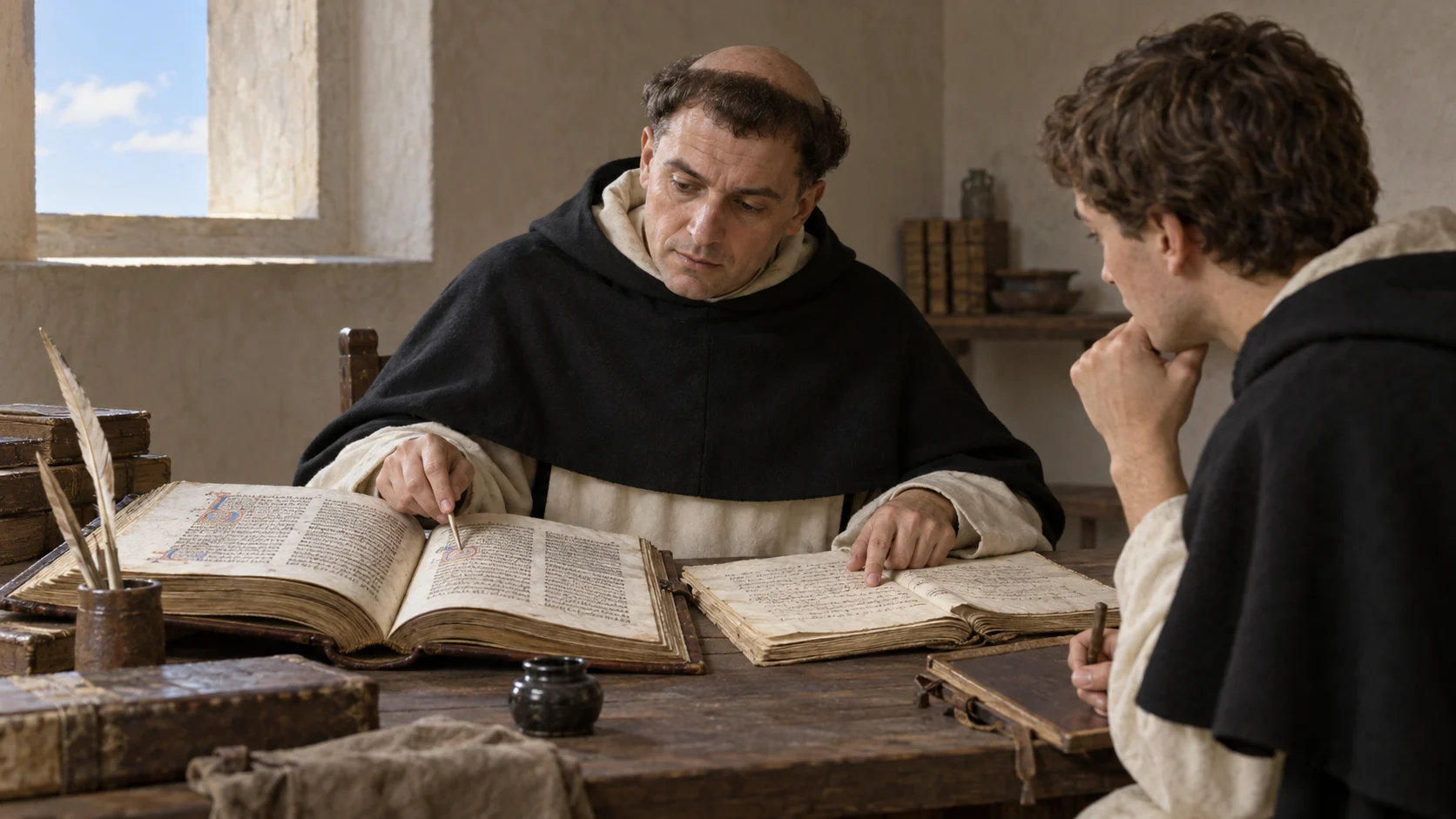 Comparing text and distinction · Thomas Aquinas · Prokopton42.com