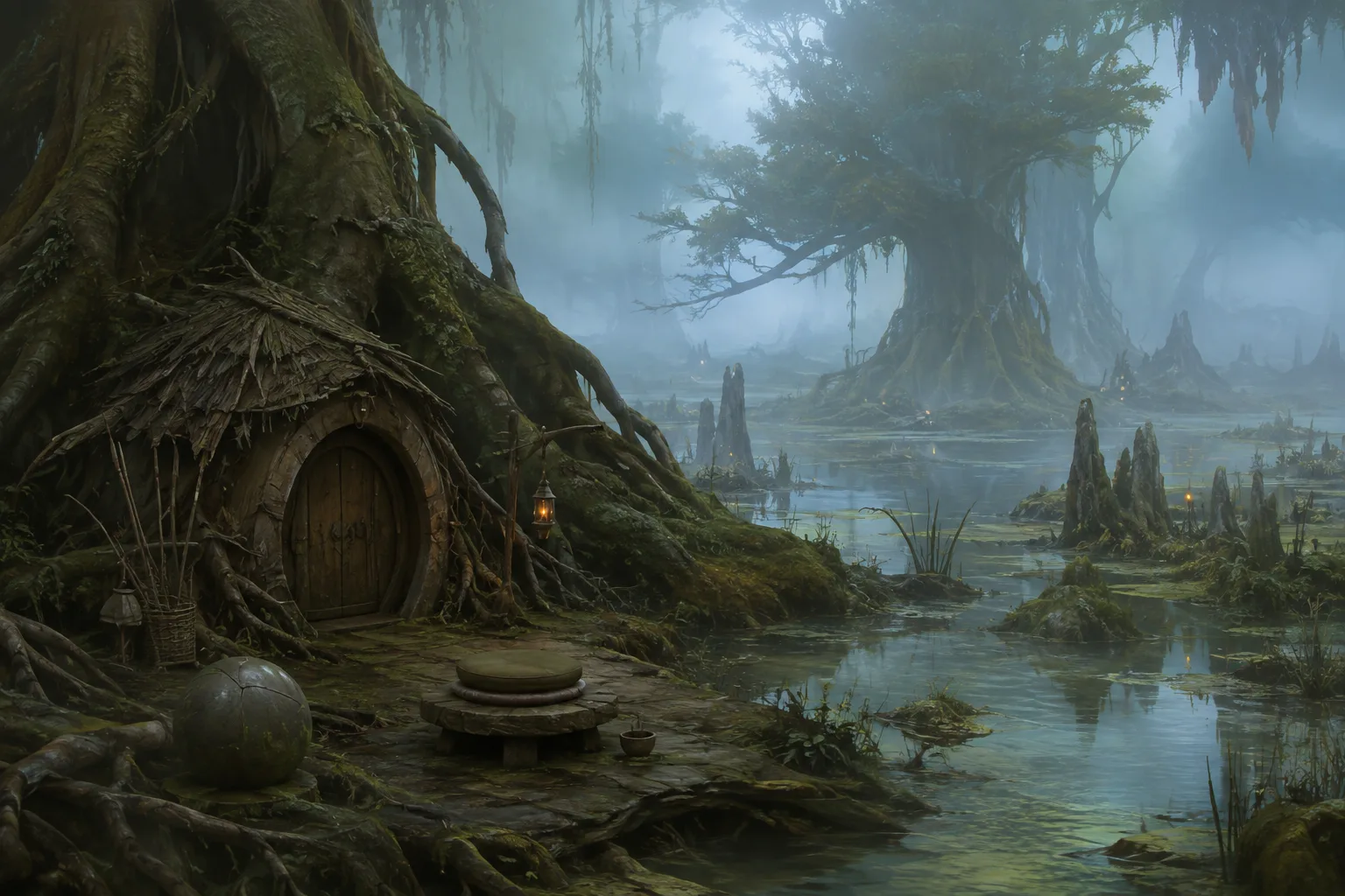 Modern reconstruction of The unoccupied Dagobah refuge for Fictional Jedi tradition on Prokopton42.com