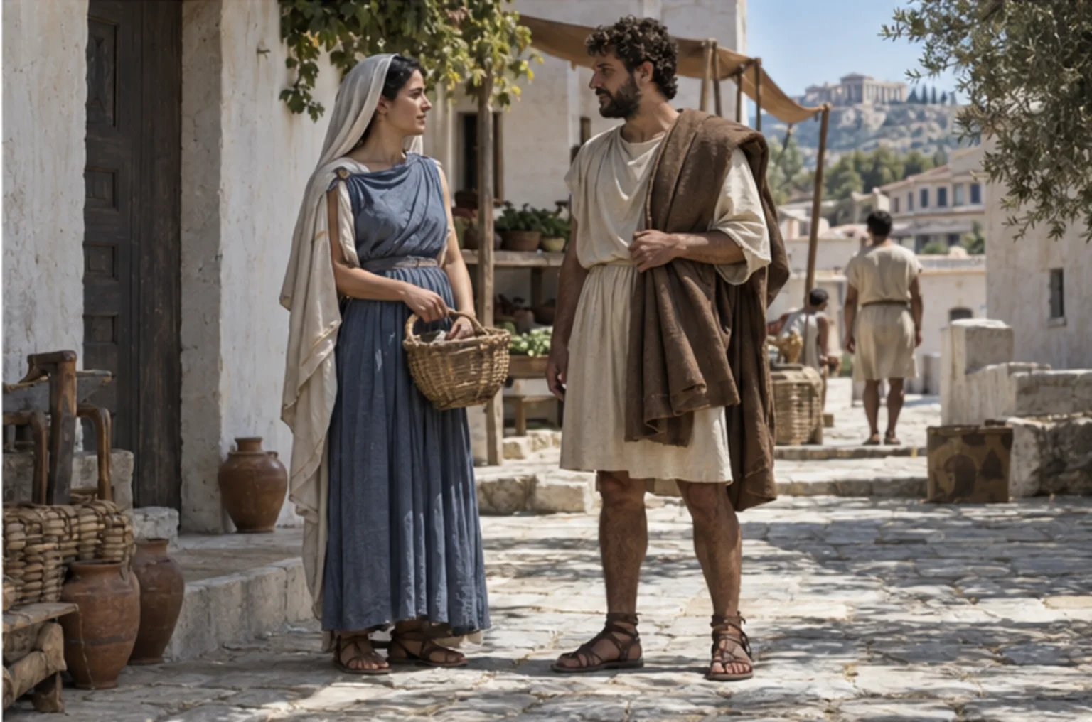 Reconstitution moderne de Monde matériel : womens mens clothing, 508 av. J.-C. pour Clitophon sur Prokopton42.com