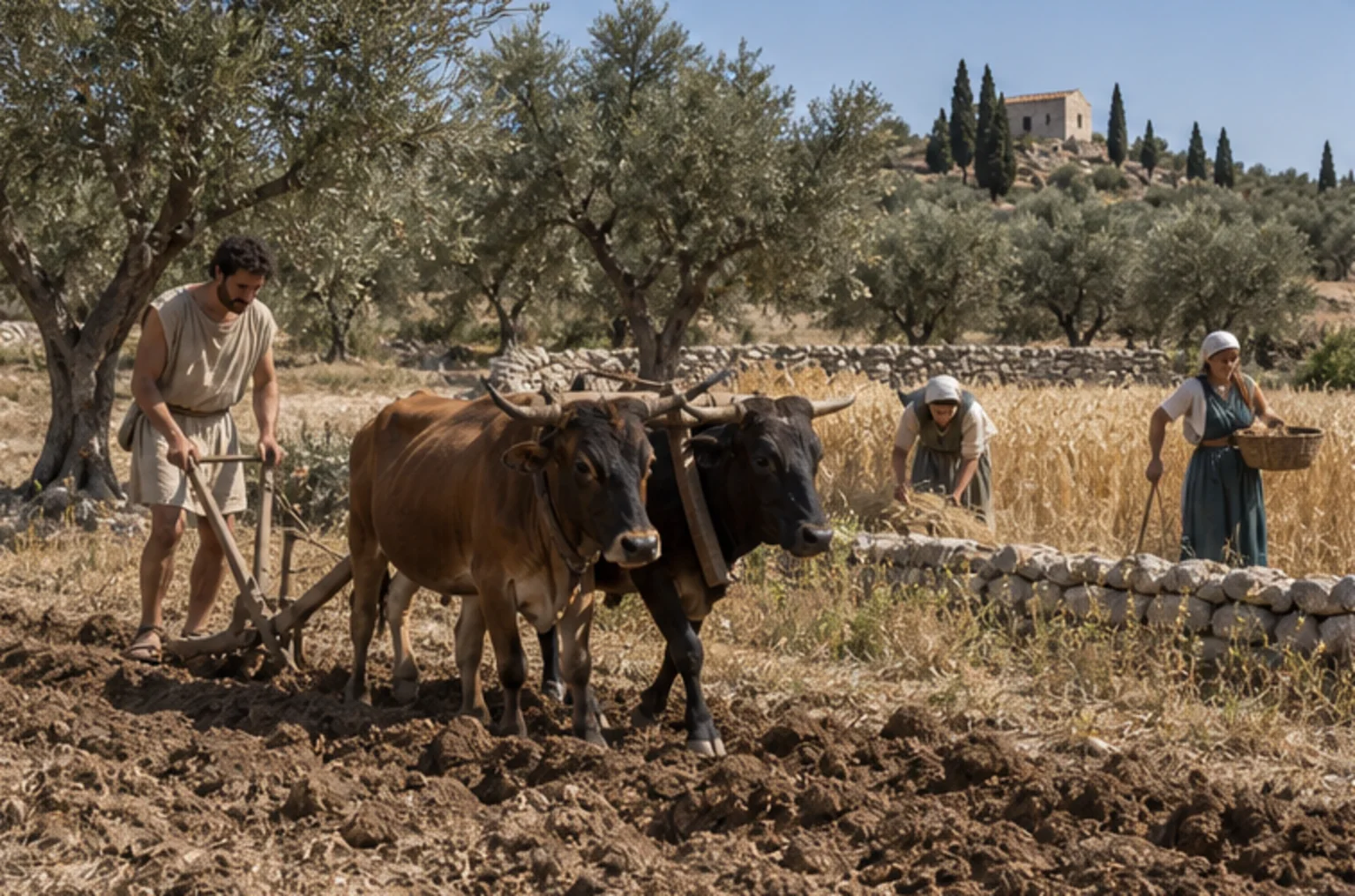 Modern reconstruction of the material world around Phaedo: Farming and food