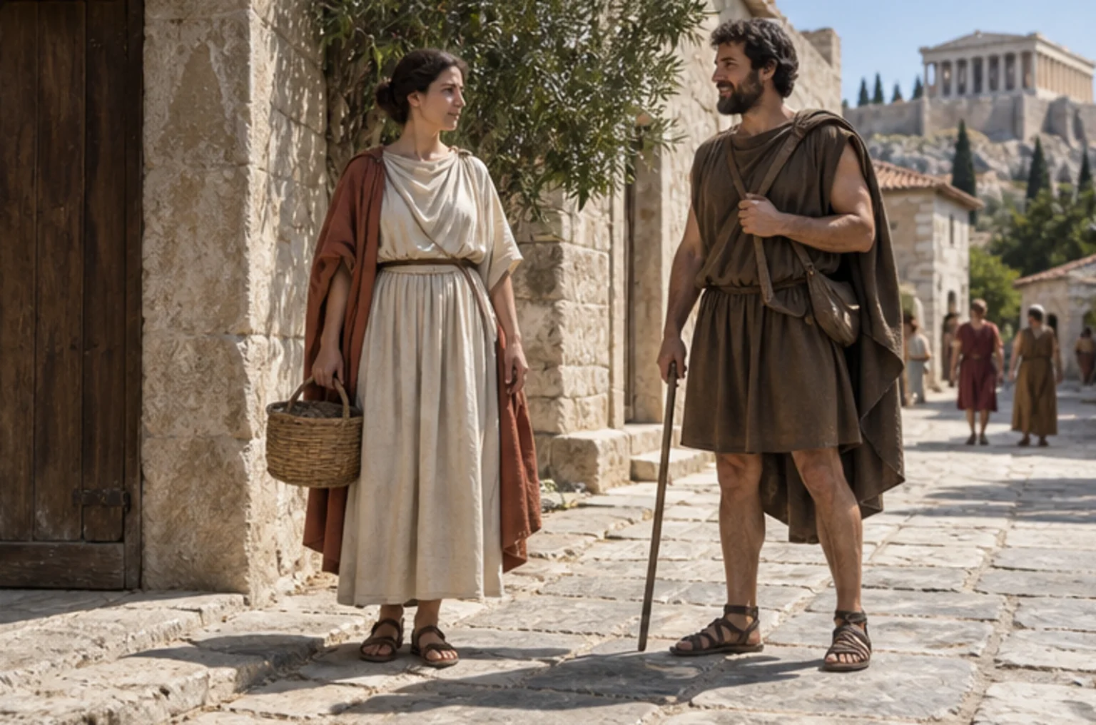 Modern reconstruction of the material world around Phaedo: Clothing, women and men