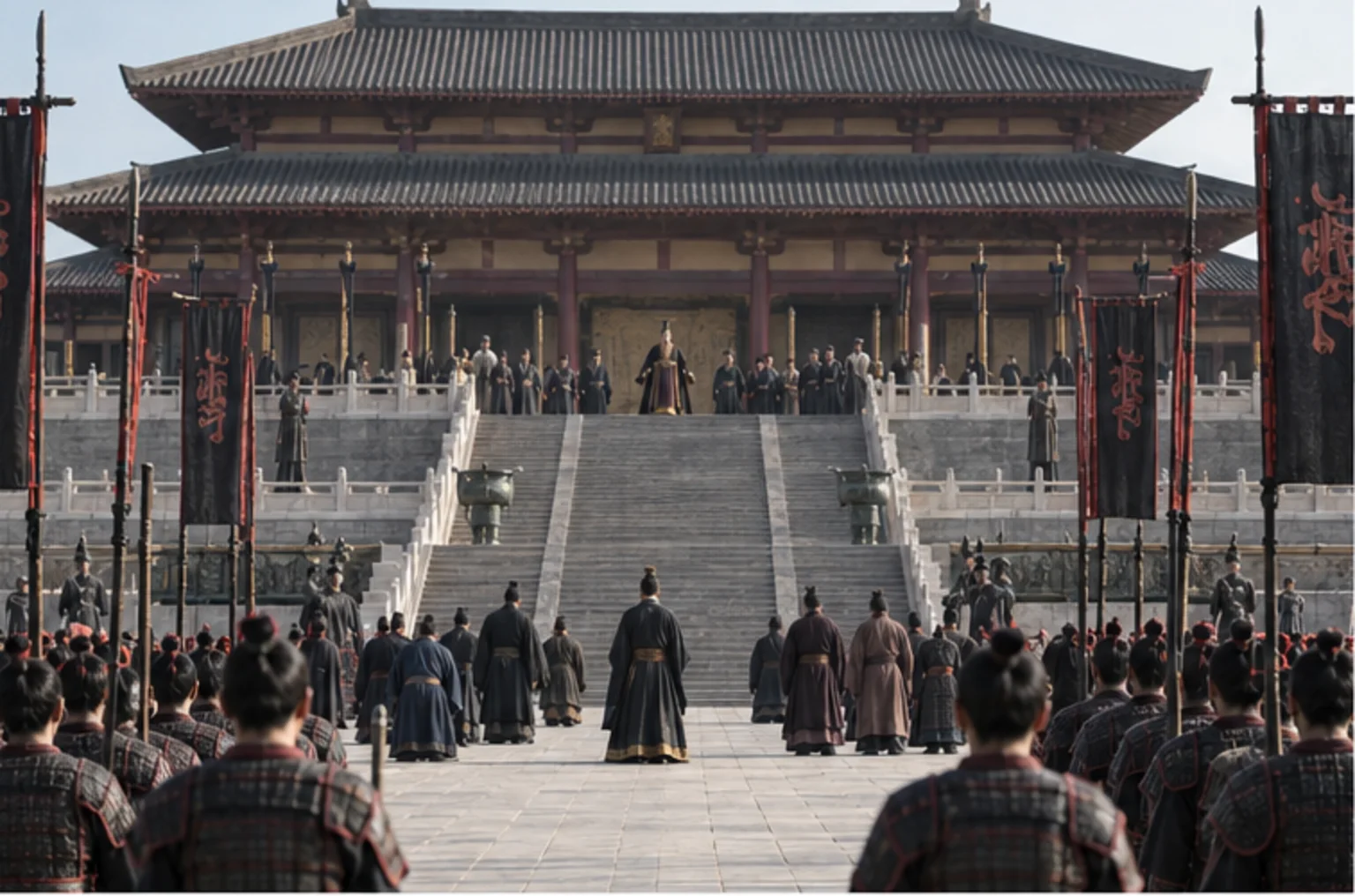Modern reconstruction of Nearby historical landmark, 221 BCE for Sunzi Bingfa, The Art of War on Prokopton42.com