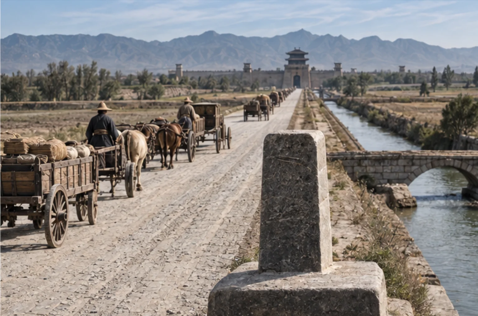 Modern reconstruction of Nearby historical landmark, 221 BCE for Daodejing, Book of the Way and Virtue on Prokopton42.com
