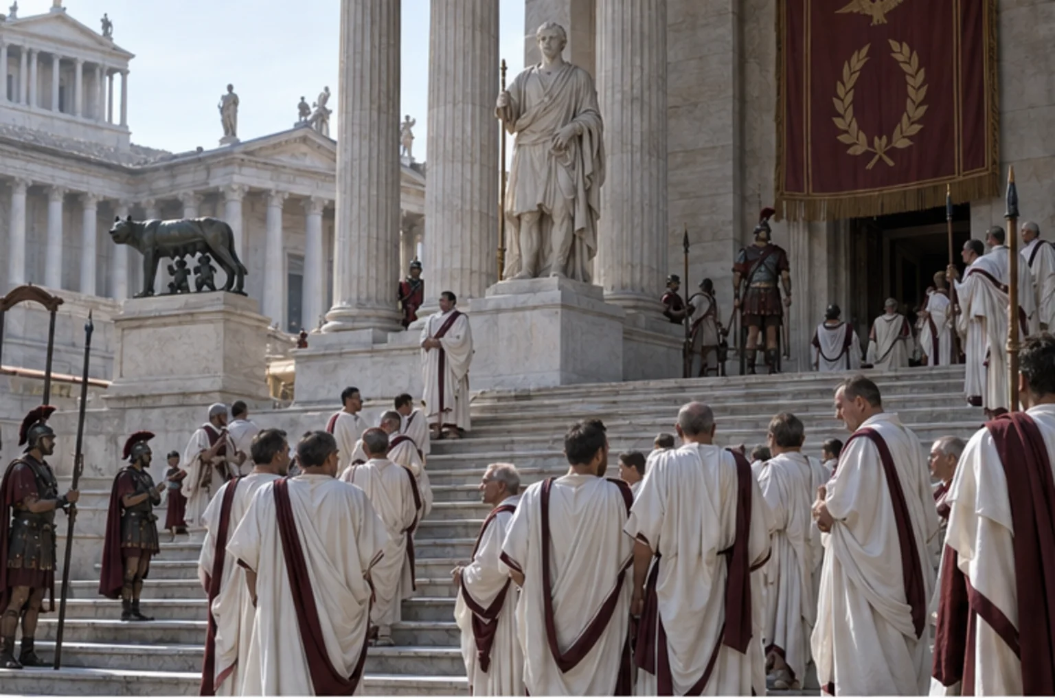 Modern reconstruction of Nearby historical landmark, 44 BCE for Academica on Prokopton42.com