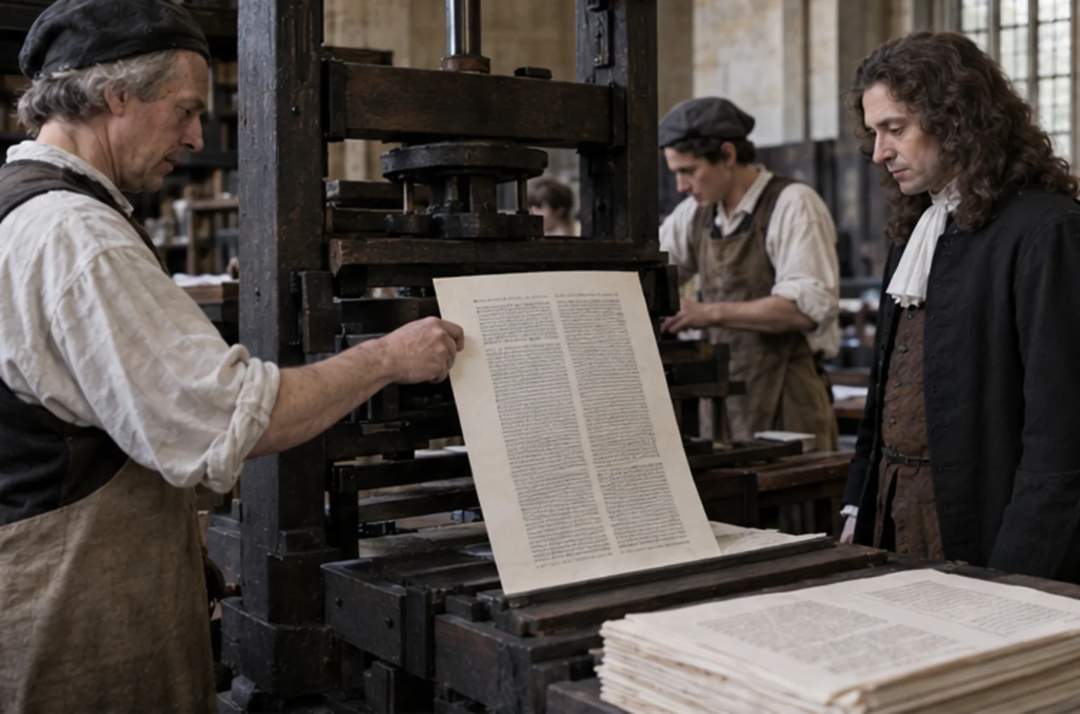 Reconstitution moderne de Repère historique voisin, 1687 pour Éthique, traduction française d’Émile Saisset sur Prokopton42.com