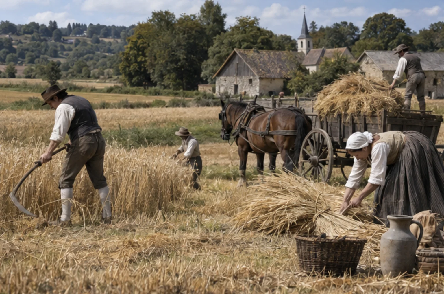 Modern reconstruction of Material world: agriculture and food, 1789 for A New Year's Word on Prokopton42.com