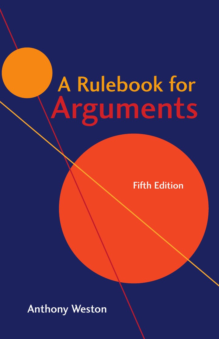 Cover extracted from the PDF of A Rulebook for Arguments, by Anthony Weston